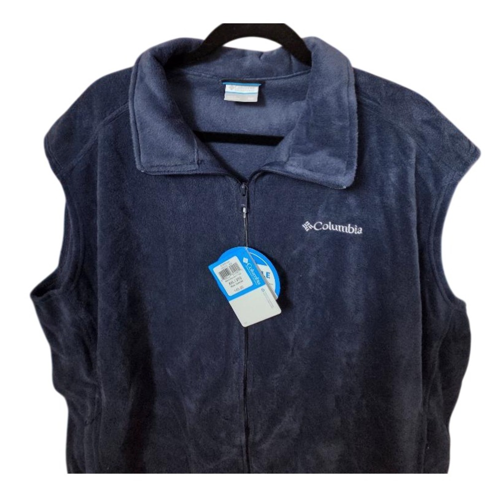 Columbia Women's 2XL Vest Blue Full Zip Outdoor Layering NWT